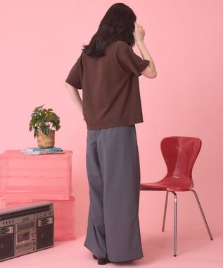 AMERICAN HOLIC 【PENNEY'S】配色ポロ+ショートパンツ Brown