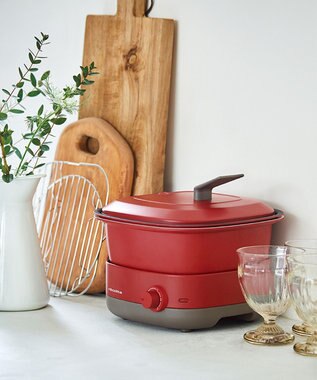 YAMATO テーブル＆キッチン 【レコルト】ポットデュオキャレ  クリームホワイト  RPD-4(W) ホワイト