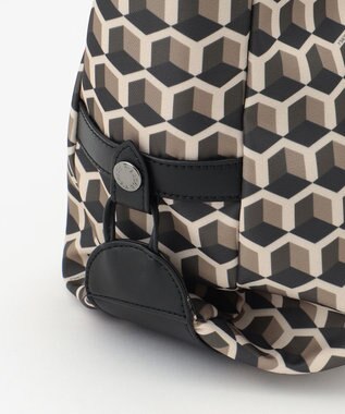 Y'SACCS キュービックモノグラム　2WAYトート　Sサイズ チョコ