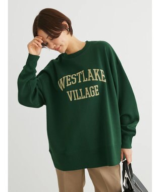 Green Parks 裏起毛フロッキーロゴプルオーバー Green