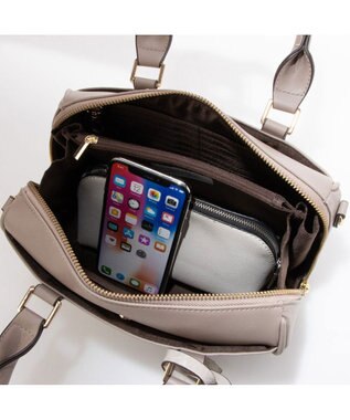 UNBILLION cachecache お財布ミニボストンバッグ オーク