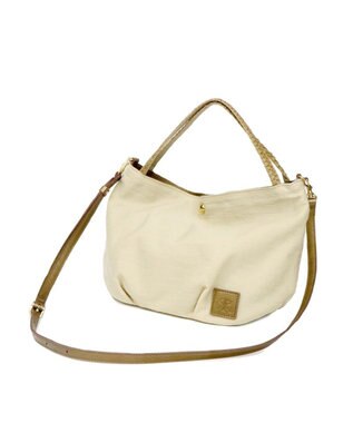 Regalo Felice 【軽量 / ラメ加工牛革使用 / 2way】トート小 / REGALO BE(アイボリー×ベージュ)