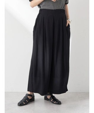 earth music&ecology レーヨンクレープイージーパンツ Black