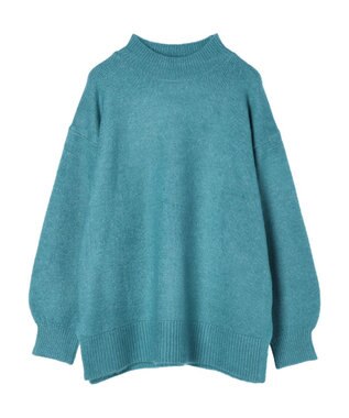 earth music&ecology ＦＬＵＦＦＹハイネックチュニック Blue Green