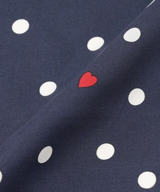 組曲 ハートドットシルク スカーフ ネイビー系5