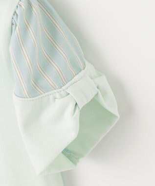 組曲 KIDS 【110-140㎝】【UVケア】パラソルアート Tシャツ ライトグリーン系