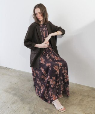 YECCA VECCA マシンウォッシャブルリネンライクジャケット Brown