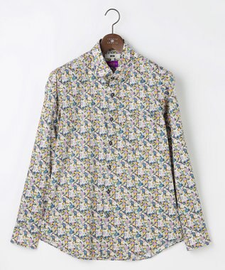 JOSEPH ABBOUD 【英国・リバティ社】リバティプリントシャツ ネイビー系6