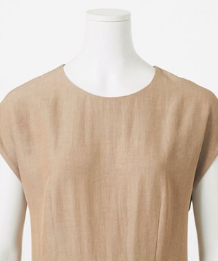 23区 L 【GOLD LABEL】ナチュラルシャンブレー オールインワン ベージュ系
