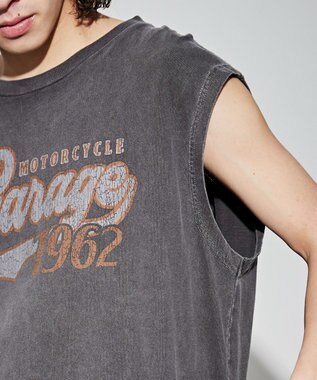 WEGO 【ユニセックス着用アイテム/手洗い可】ピグメントグラフィックノースリーブ 柄4