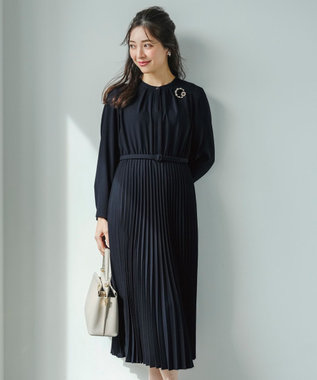 ANY SIS L ノーブルプリーツ ワンピース