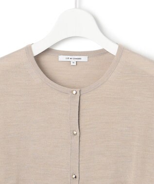 23区 【アンサンブル対応】サステナブルウール カーディガン ライトベージュ