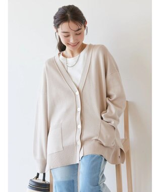 AMERICAN HOLIC Ｖネックニットカーディガン Gray Beige