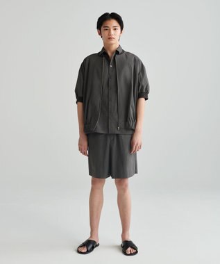 NAVE 【ReNAVE　撥水機能・UVカット・透湿・接触冷感・洗える】ナイロンタスランショートパンツ グレー系