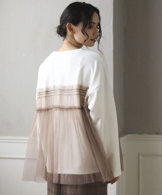 Green Parks ・ＥＬＥＮＣＡＲＥ　ＤＵＥ　チュールレイヤープルオーバ Off White