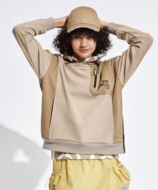 PW CIRCULUS 【WOMEN】DIMPLE  プルオーバー ゴルフウェア レディース ベージュ系
