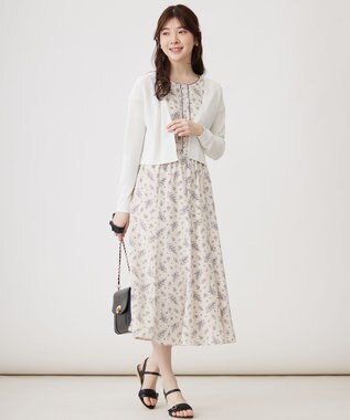 ANY SIS 【接触冷感・UVケア】ショートレングス畔 カーディガン オフ