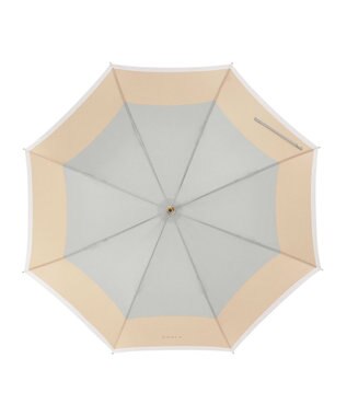 MOONBAT FURLA 長傘 カラーボーダー 耐風 日本製 グレー