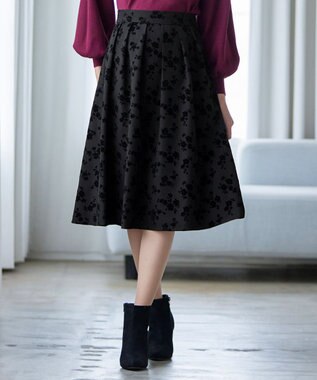 Tiaclasse 【洗える】フロッキースカート