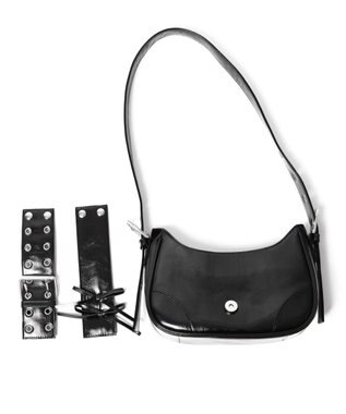 WEGO マルチWAYハーフムーンベルトバッグ ブラック