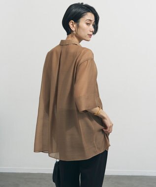 UNFILO シアー サファリシャツ キャメル