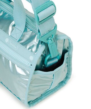 LeSportsac MINI DUFFEL CROSSBODY/アクアブルーシャイン アクアブルーシャイン