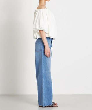 NAVE 【Nave 　洗える・接触冷感】クロップドジャージーブラウス アイボリー系