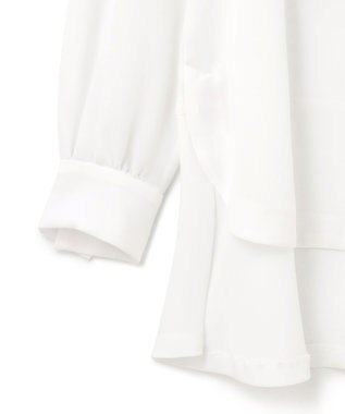 GRACE CONTINENTAL ロングテールドレスシャツ ホワイト