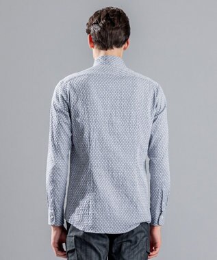 JOSEPH HOMME トライジャガードストレッチ　ウィングカラーシャツ ライトグレー系