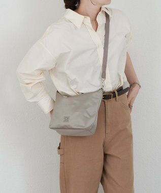 russet シンプルショルダーバッグ【クラウズナイロン】(CE-1467) Gray