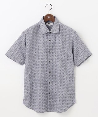 JOSEPH ABBOUD 【サスティナブル】リヨセルリネンプリント シャツ パープル系5