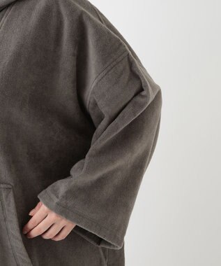 UCHINO エアリータッチ ポケット付サウナポンチョ グレー