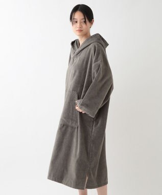 UCHINO エアリータッチ ポケット付サウナポンチョ グレー