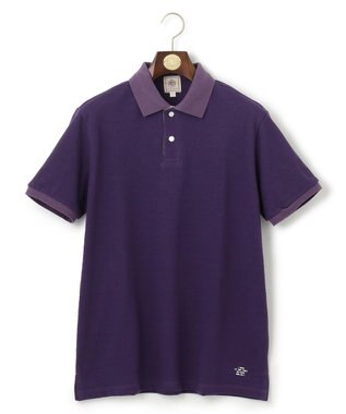 J.PRESS MEN レジメンタル ポロシャツ パープル系