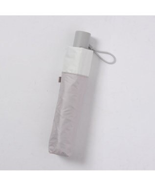UNBILLION カシュネ cachenez /【晴雨兼用　日傘　UVカット率・遮光率100％生地使用 】PU軽量バイカラー自動開閉折りたたみ傘 ダークベージュ