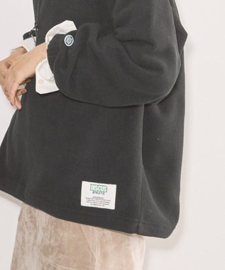 AMERICAN HOLIC Discus フリースハーフジッププルオーバー Black