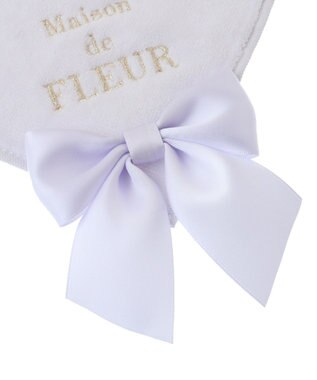 Maison de FLEUR ビッグリボンタオルハンカチ Lilac