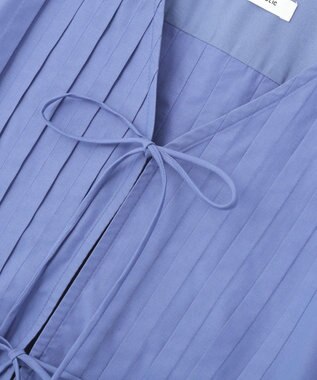 AMERICAN HOLIC 【イージーケア】ピンタックブラウス Blue