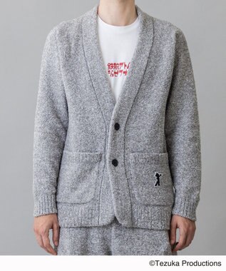 JOSEPH HOMME 鉄腕アトム×JOSEPH HOMME　ONE POINT BOA KNIT CARDIGAN ライトグレー系