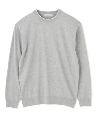 UNFILO MENS スタイリッシュ ニット プルオーバー グレー