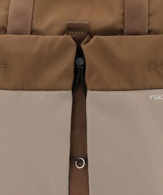 Y'SACCS ドローストリング コンビカラーリュックサック チョコ