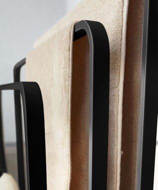 tower 横から掛けられるバスタオルハンガー 3連 タワー ブラック ブラック