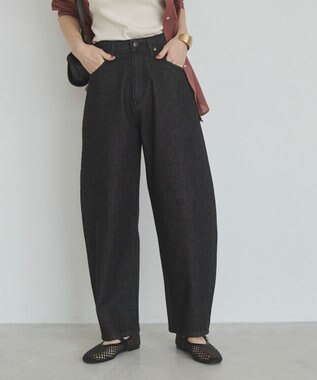 WEGO 【ANGIE VINTAGE/SMLサイズ展開】カーブデニムパンツ ブラック