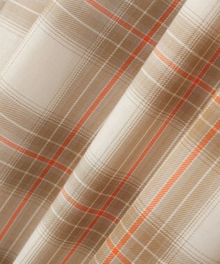 Green Parks 【しゃれシャツ】イージーケアＶネックチェックブラウス Beige