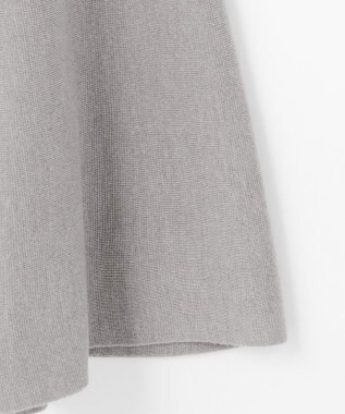 自由区 【セットアップ対応・洗える】ウールミラノニット スカート ライトグレー