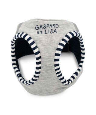 PET PARADISE リサとガスパール ベストハーネス 《エッフェル》 ＳＭ グレー