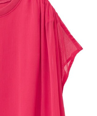 Green Parks 楊柳ドッキングフレンチプルオーバー Pink