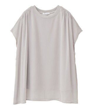 Green Parks 楊柳ドッキングフレンチプルオーバー Light Beige