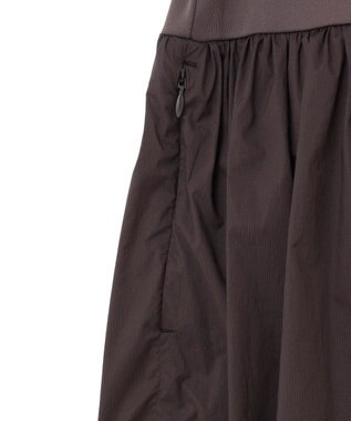 UNFILO 【ZIP!放映】 ラッシュガード ペプラムフーディ チャコール