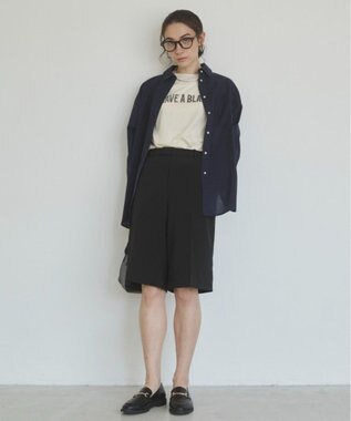 WEGO 【ANGIE VINTAGE】スラブ天竺ロゴプリントTシャツ オフホワイト